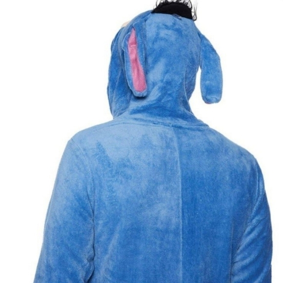 Disney Eeyore Blue Fleece Sleepwear Sz Medium 12.12 - Picture 3 of 13